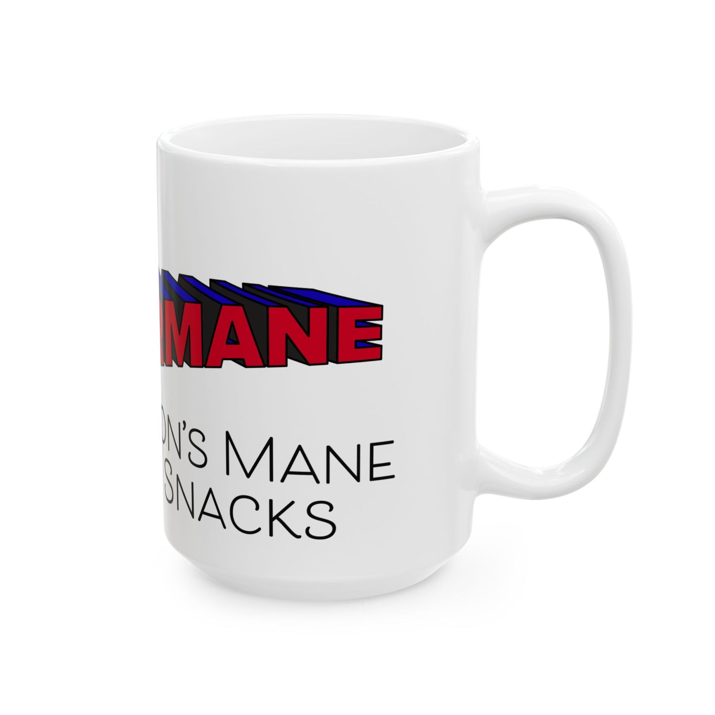 Supermane Lion's Mane Snacks Ceramic Mug